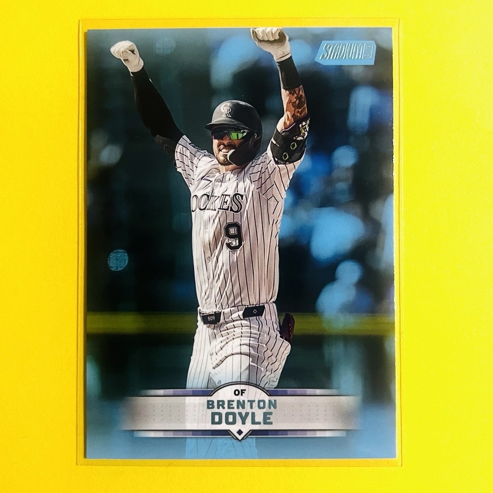 2025 Topps Stadium Club Brenton Doyle Light Blue Parallel #23 Colorado Rockies